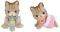 SYLVANIAN FAMILIES STRIPED CAT TWINS [5188]