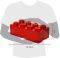 LEGO 40041730 STORAGE BRICK 8 RED LEGO 40041730 STORAGE BRICK 8 RED