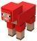 MINECRAFT �������� CAVES & CLIFFS RED SHEEP 8CM [GTT46]