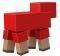MINECRAFT �������� CAVES & CLIFFS RED SHEEP 8CM [GTT46]