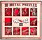 SET OF 10 METAL PUZZLES RED EUREKA