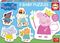 PUZZLE EDUCA BABY PEPPA 3-4-5  [20318]