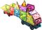 GEOMAG MAGNETIC TILES GEMS VEHICLES 24PCS