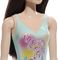 BARBIE: BEACH BLACK HAIR DOLL WEARING TROPICAL BLUE SWIMSUIT