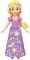 PRINCESS RAPUNZEL SMALL DOLL MATTEL DISNEY [JBX42]