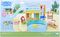 PEPPA PIG HASBRO PEPPA\'S FAVOURITE PLACES PEPPA\'S WATERPARK PLAYSET [F6295]