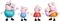 PEPPA PIG HASBRO PEPPAS\'S FAMILY OF FIVE FIGURES SET [G0506]