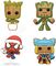 FUNKO POCKET POP! 4-PACK MARVEL - HAPPY HOLIDAYS TREE BOX VINYL FIGURES KEYCHAIN