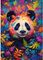 PANDA IN A RAINBOW-COLOURED FOREST SCHMIDT 1000 ��������