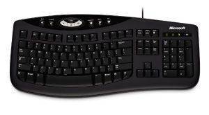 MICROSOFT COMFORT CURVE KEYBOARD 2000 BLACK RETAIL
