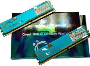 G.SKILL F2-6400CL4D-2GBPK DDR2 2GB (2X1GB) CL4 PC6400 800MHZ DUAL CHANNEL KIT