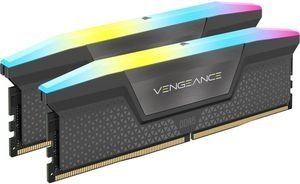 RAM CORSAIR CMH32GX5M2B6000Z30K VENGEANCE RGB GREY 32GB (2X16GB) DDR5 6000MT/S CL30 AMD DUAL KIT