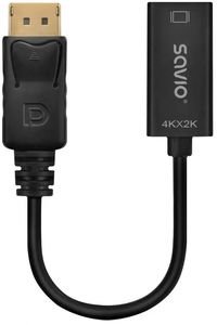 SAVIO AK-62 DISPLAYPORT(M)-HDMI(F)4K ADAPTER SAVIO AK-62 DISPLAYPORT(M)-HDMI(F)4K ADAPTER