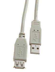 USB 2.0 CABLE A MALE-A FEMALE 1,8M