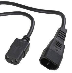 EQUIP: 112100 POWER EXTENSION CABLE VDE BLACK