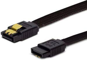 SAVIO GAK-06  SATA DATA III (6GB/S) STRAIGHT GOLDEN CATCH BRAID BLACK 50CM