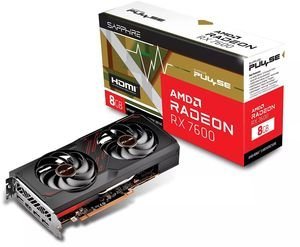 VGA SAPPHIRE AMD RADEON RX7600 PULSE GAMING 8GB HDMI/3XDP GDDR6  RETAIL