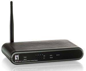 LEVEL ONE WBR-3460B 54MBPS WIRELESS ADSL2/2+ MODEM ROUTER ISDN