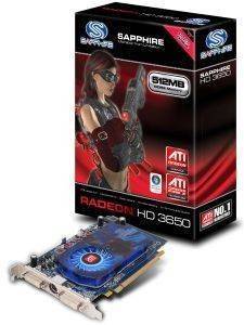 SAPPHIRE RADEON HD3650 512MB DDR2 PCI-E RETAIL