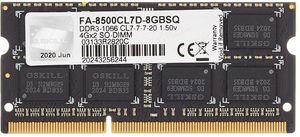 RAM G.SKILL F3-8500CL7D-8GBSQ 8GB (2X4GB) SO-DIMM DDR3 PC3-8500 1066MHZ DUAL CHANNEL KIT