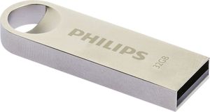 PHILIPS MOON 32GB USB 2.0 FLASH DRIVE VINTAGE SILVER FM32FD160B/00
