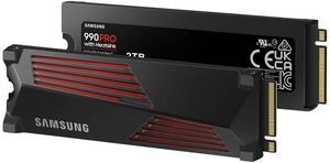 SSD SAMSUNG MZ-V9P2T0GW 990 PRO 2TB NVME PCIE GEN 4.0 X4 M.2 2280 WITH HEATSINK