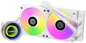 LIAN LI GALAHAD II TRINITY 240 WHITE - AIO GPU LIQUID COOLER WITH ARGB FANS