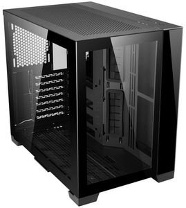 CASE LIAN LI PC-O11 DYNAMIC MINI BLACK STEEL TEMPERED GLASS CASE LIAN LI PC-O11 DYNAMIC MINI BLACK STEEL TEMPERED GLASS