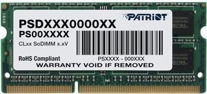 RAM PATRIOT PSD34G16002S 4GB SO-DIMM SIGNATURE DDR3 PC3-12800 1600MHZ RAM PATRIOT PSD34G16002S 4GB SO-DIMM SIGNATURE DDR3 PC3-12800 1600MHZ