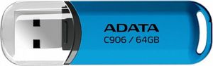 ADATA AC906-64G-RWB CLASSIC C906 64GB USB2.0 FLASH DRIVE BLUE ADATA AC906-64G-RWB CLASSIC C906 64GB USB2.0 FLASH DRIVE BLUE