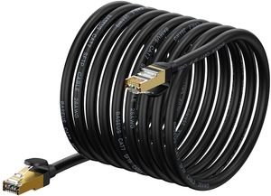 BASEUS ETHERNET RJ45 10GBPS CAT 7 1.5M NETWORK CABLE BLACK BASEUS ETHERNET RJ45 10GBPS CAT 7 1.5M NETWORK CABLE BLACK