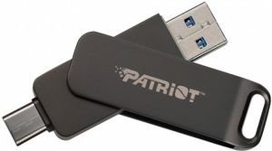 PATRIOT RAGE R550 64GB USB 3.2 FLASH DRIVE DUAL INTERFACE TYPE-A & TYPE-C PE64GR550DSAD