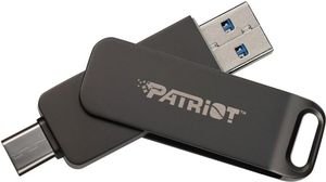 PATRIOT RAGE R550 128GB USB 3.2 FLASH DRIVE DUAL INTERFACE TYPE-A & TYPE-C PE128GR550DSAD