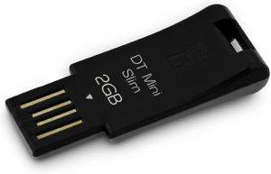 KINGSTON DTMS/2GB DATA TRAVELLER MINI SLIM BLACK