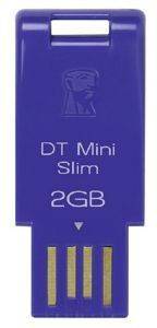 KINGSTON DTMSB/2GB DATA TRAVELLER MINI SLIM BLUE