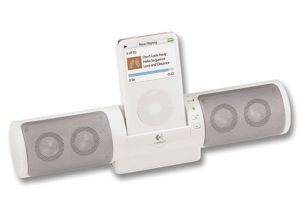 LOGITECH 970218 MM32 PORTABLE WHITE SPEAKERS FOR IPOD LOGITECH 970218 MM32 PORTABLE WHITE SPEAKERS FOR IPOD