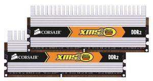 CORSAIR XMS2 DHX DDR2 2GB (2X1GB) PC2-6400 (800MHZ) CL4 DUAL CHANNEL KIT CORSAIR XMS2 DHX DDR2 2GB (2X1GB) PC2-6400 (800MHZ) CL4 DUAL CHANNEL KIT