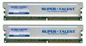 SUPERTALENT T8UX2GC5 2GB (2X1GB) SUPER RIGID DDR2 PC2-6400 800MHZ DUAL CHANNEL KIT