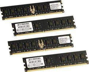 GEIL GB28GB6400C5QC DDR2 8GB (4X2GB) BLACK DRAGON PC6400 800MHZ QUAD CHANNEL KIT