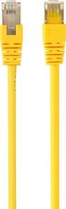 CABLEXPERT PP22-1M/Y YELLOW FTP PATCH CORD MOLDED STRAIN RELIEF 50U PLUGS 1M