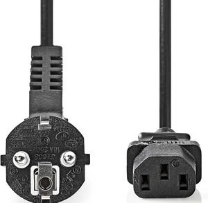 NEDIS CEGL10000BK100 POWER CABLE PLUG WITH EARTH CONTACT MALE - IEC-320-C13 ANGLED 10.0M BLACK NEDIS CEGL10000BK100 POWER CABLE PLUG WITH EARTH CONTACT MALE - IEC-320-C13 ANGLED 10.0M BLACK