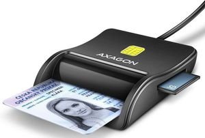 AXAGON CRE-SM3SD USB SMART CARD & SD/MICROSD/SIM CARD FLATREADER