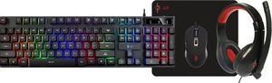 LAMTECH 4 IN 1 RGB GAMING COMBO SET (KEYBOARD-MOUSE-HEADSET-MOUSEPAD) MERCURY LGP021806