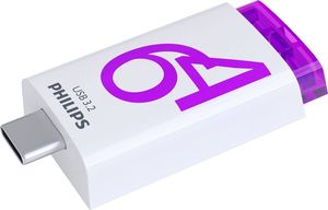 PHILIPS CLICK SERIES 64GB USB 3.2 TYPE-C FLASH DRIVE OTG MAGIC PURPLE FM64FD175B/00