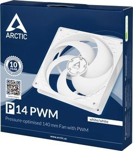 FAN ARCTIC P14 PWM WHITE/WHITE 140MM