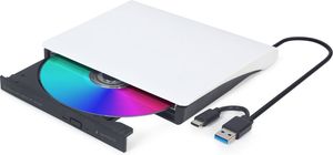 GEMBIRD EXTERNAL USB DVD DRIVE BLACK-WHITE DVD-USB-03-BW