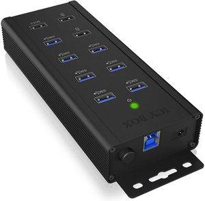 ICY BOX 7-PORT USB 3.2 HUB WITH 1XQC3.0 & 2XFAST CHARGE PORTS IB-HUB1703-QC3 ICY BOX 7-PORT USB 3.2 HUB WITH 1XQC3.0 & 2XFAST CHARGE PORTS IB-HUB1703-QC3