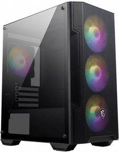MSI MAG FORGE M100A MICRO GAMING TOWER WINDOW 4X RGB FANS BLACK MSI MAG FORGE M100A MICRO GAMING TOWER WINDOW 4X RGB FANS BLACK