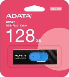ADATA AUV320-128G-RBKBL UV320 128GB USB 3.2 FLASH DRIVE BLACK/BLUE