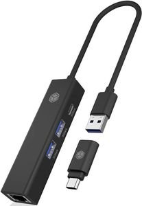 ICY BOX 4 PORT TYPE-C/USB 3.2 HUB AND LAN ADAPTER IB-HUB1439-LAN